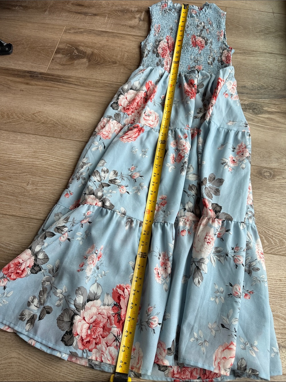 Small Blue Floral Dress - Picture 4 of 4